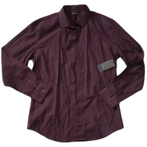Jack London Burgundy Cotton Dress Shirt XL